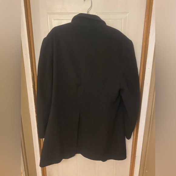 Ralph Lauren Black Wool/Cashmere Three Button Overcoat - Picture 3 of 9